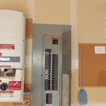 Finished Solar System Inverter and panel tie in.