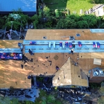 Skyview of HD Roofing Working