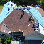 Drone Shot of Beautiful HD Roofing Work