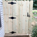 Wood gate