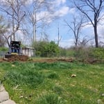 Grading for above-ground pool