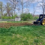 Grading for above-ground pool