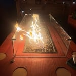 Outside bar and seating.