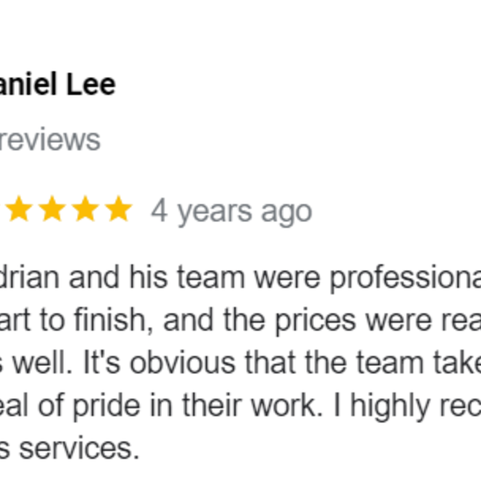 Five Star Service!