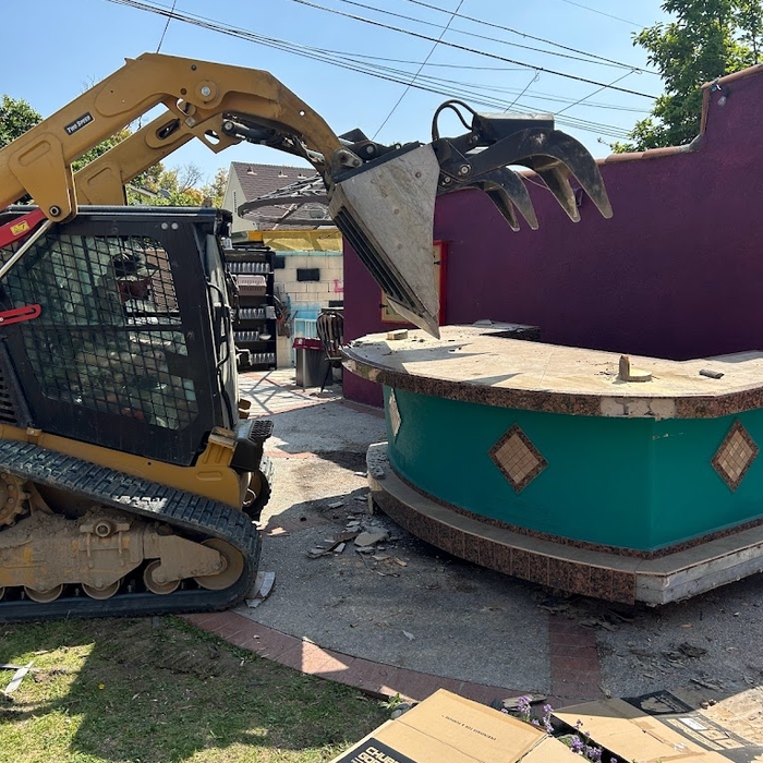 We use heavy machinery like Skid Steers to get demolition jobs done quickly and efficiently.
