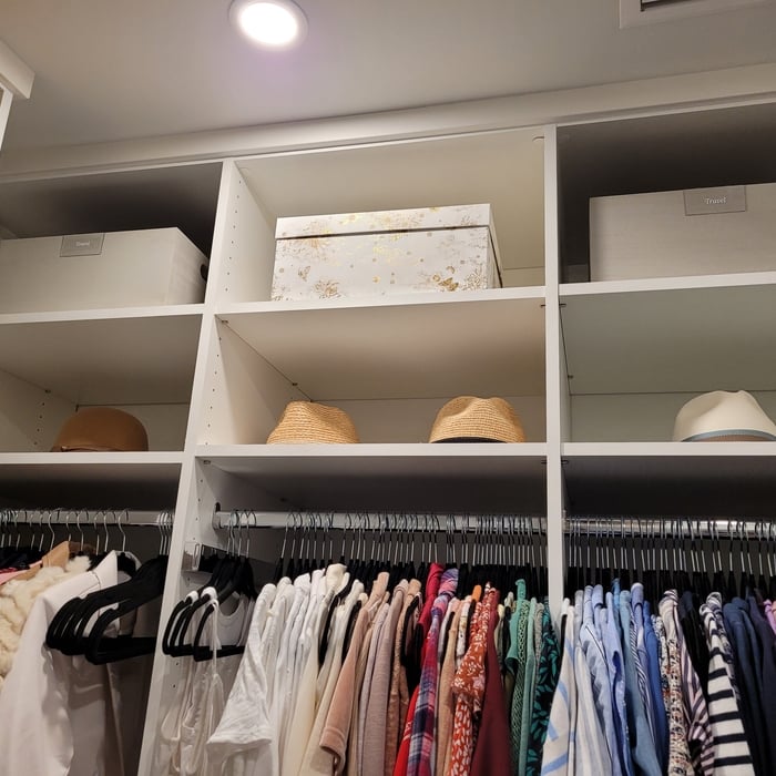 Primary closet