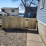 Custom 5' to 6' wood privacy fence
