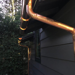 Copper Gutter & Downspouts