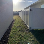 side fence line PVC