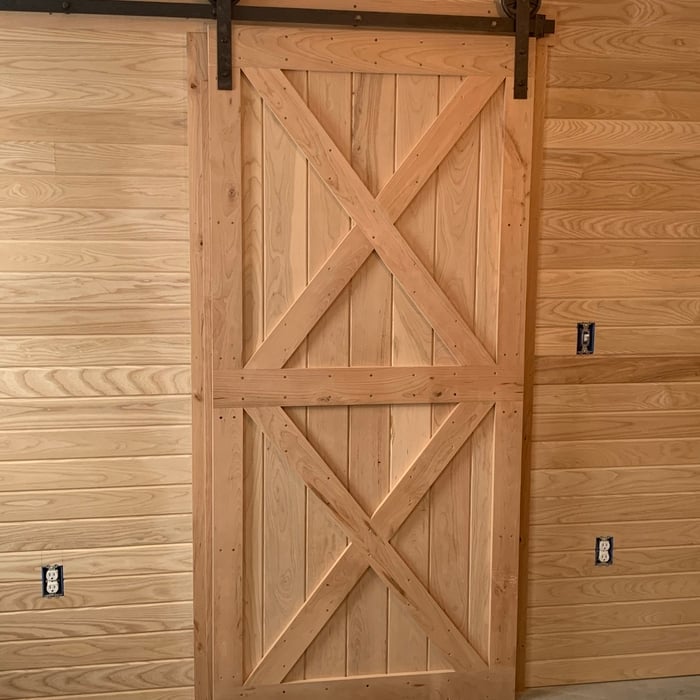 Cherry barn style door