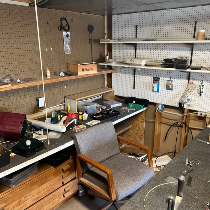 Work space before