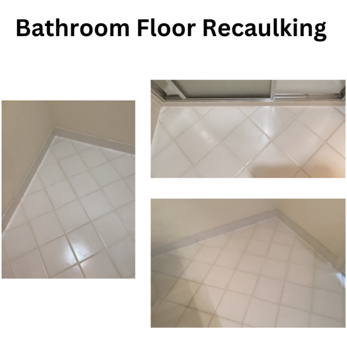 Bathroom Floor Recaulking