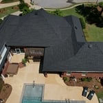 Solar Powered Attic Vents, 6" gutters in black, IKO Granite Black Shingles, Flashings, Valleys, Hips, Ridges