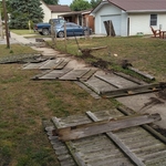 Tear out of Old Fence