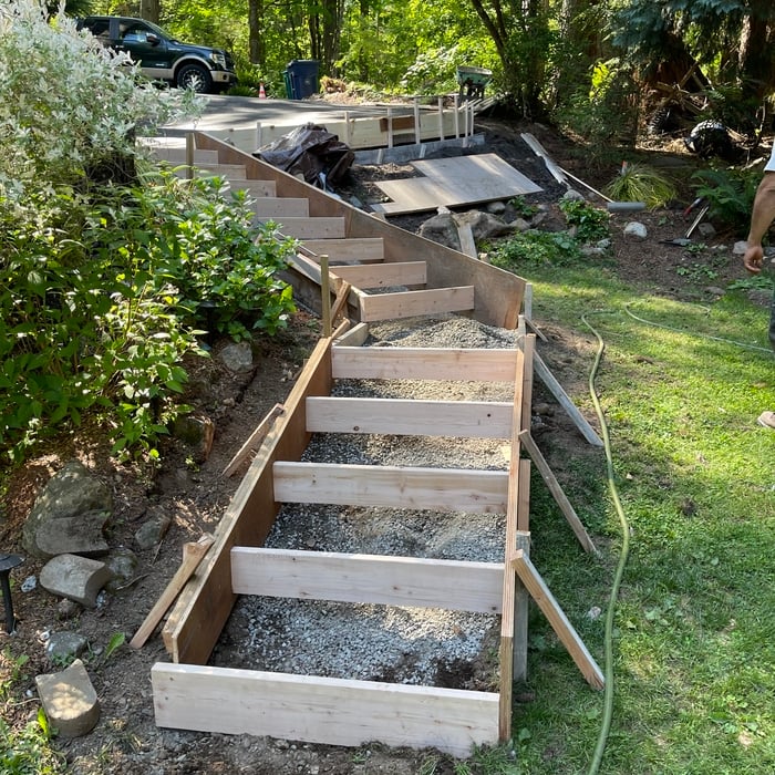 Forms for stairs set