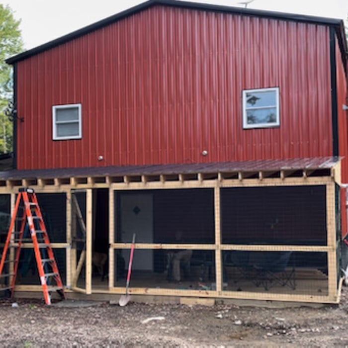 Roof on