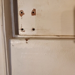 Inside door frame