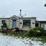 Foaming siding home