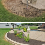 Simple flower bed design