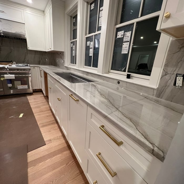 Marble Countertop & Backsplash