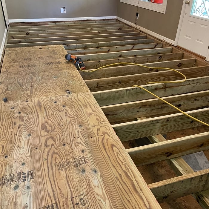 Floor joist replacement