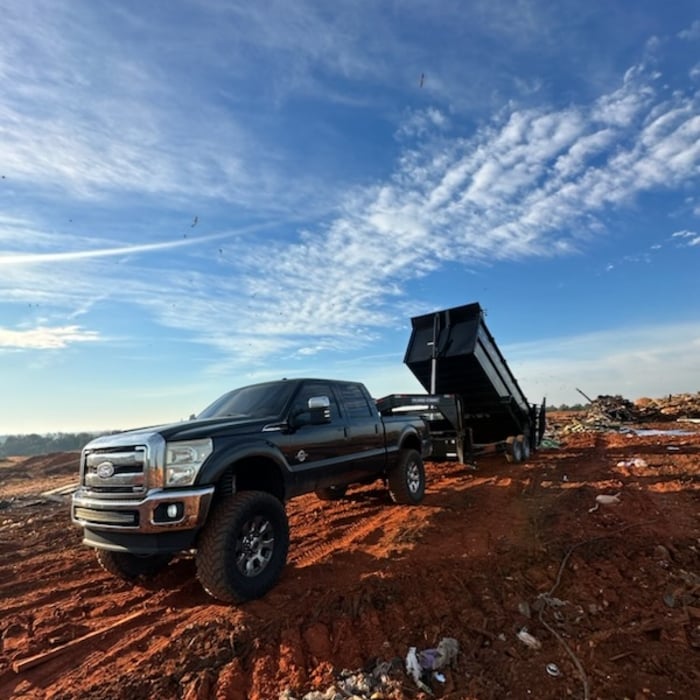 Truck and Trailer after Demo