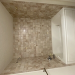 Tile old color old grout