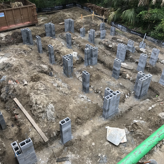 Footing and Block Piers
