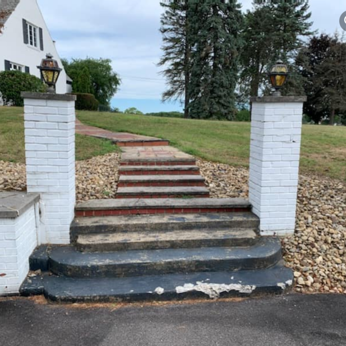 cement stairs