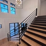 on stairs