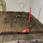 before wall/ floor inside shop