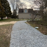 Stone driveway