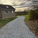 Stone driveway
