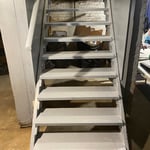 staircase to basement build