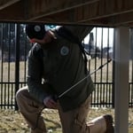 Spraying a deck