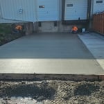 8" Dumpster Pad w/Rebar