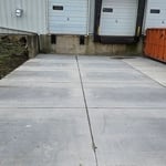 8" Dumpster Pad w/Rebar