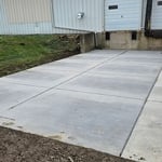 8" Dumpster Pad w/Rebar