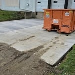 8" Dumpster Pad w/Rebar