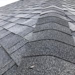 Damage to shingle