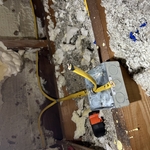 Start of a junction box going to some receptacles.