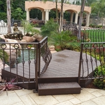 Copper-Vein wrought iron railing
