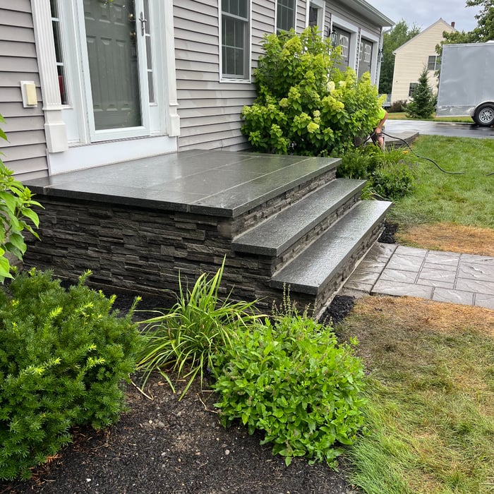 Granite Front Steps
