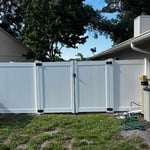 White Vinyl Fence