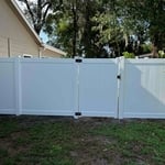 White Vinyl Fence