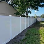 White Vinyl Fence