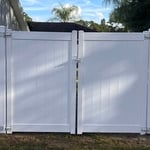 White Vinyl Fence