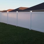 White Vinyl Fence