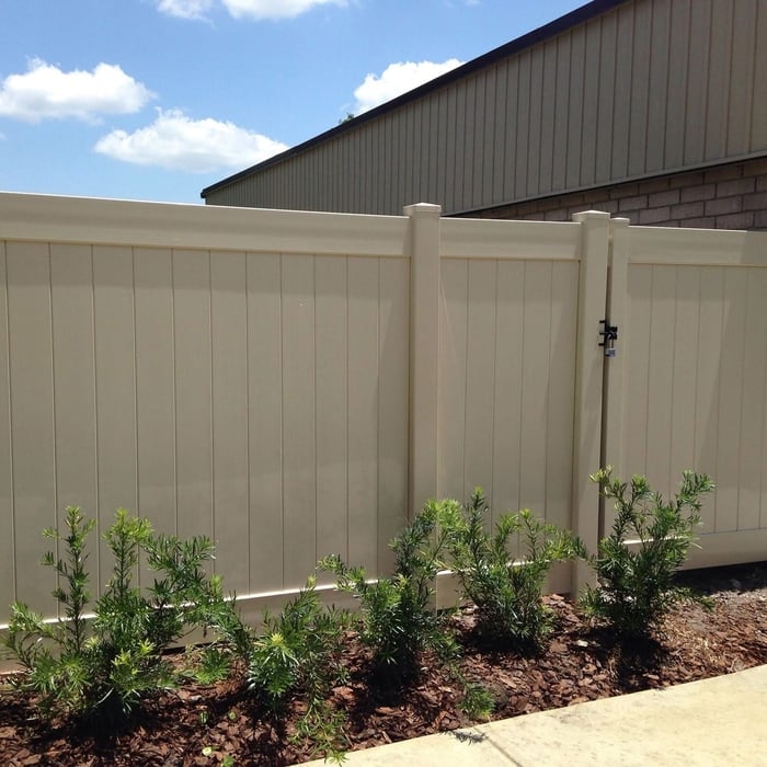 White Vinyl Fence