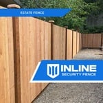 Estate cedar fence